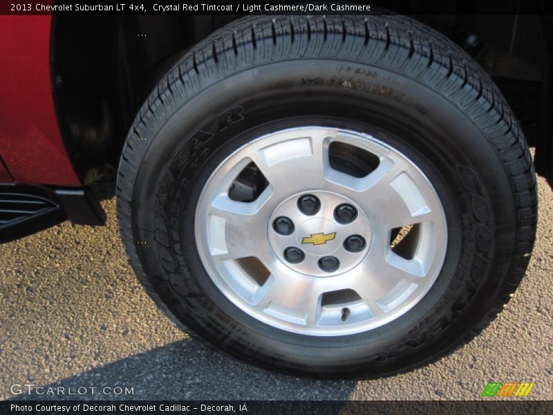 Crystal Red Tintcoat / Light Cashmere/Dark Cashmere 2013 Chevrolet Suburban LT 4x4
