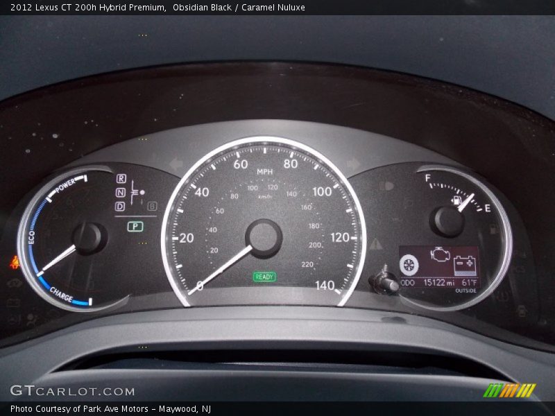 Obsidian Black / Caramel Nuluxe 2012 Lexus CT 200h Hybrid Premium