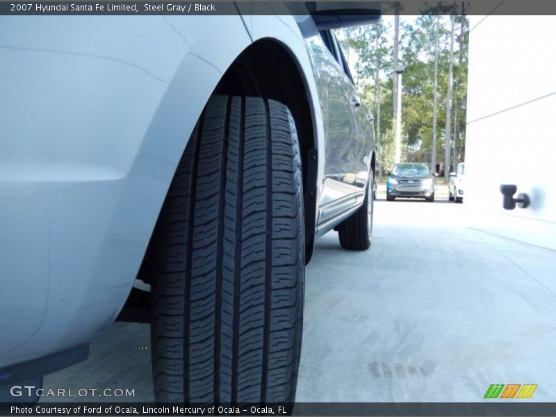 Steel Gray / Black 2007 Hyundai Santa Fe Limited