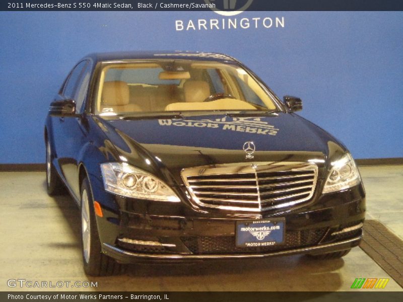 Black / Cashmere/Savanah 2011 Mercedes-Benz S 550 4Matic Sedan