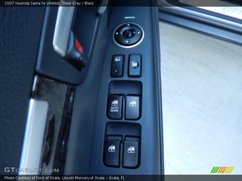 Steel Gray / Black 2007 Hyundai Santa Fe Limited