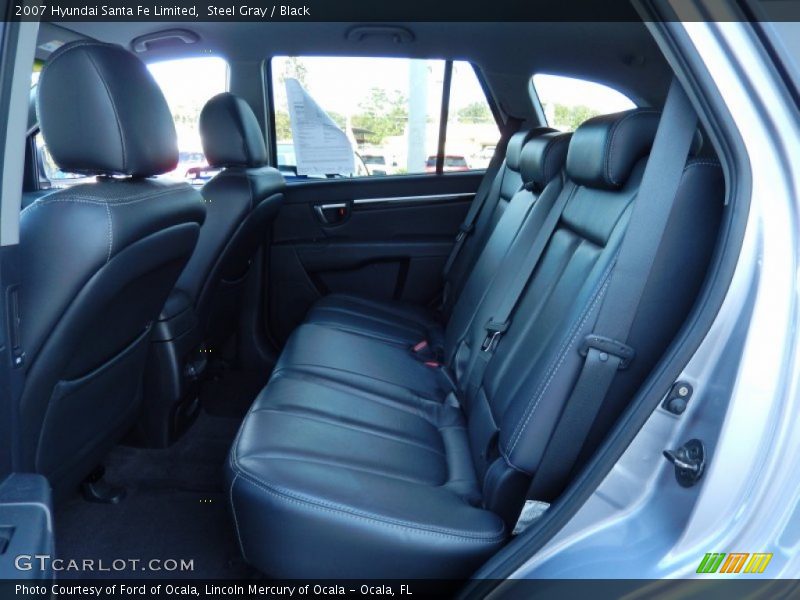 Steel Gray / Black 2007 Hyundai Santa Fe Limited