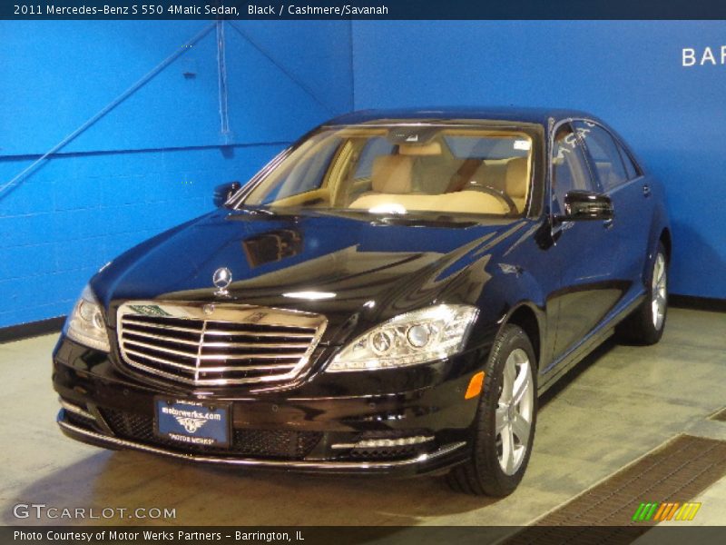 Black / Cashmere/Savanah 2011 Mercedes-Benz S 550 4Matic Sedan