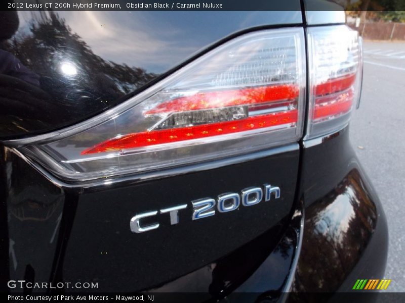Obsidian Black / Caramel Nuluxe 2012 Lexus CT 200h Hybrid Premium
