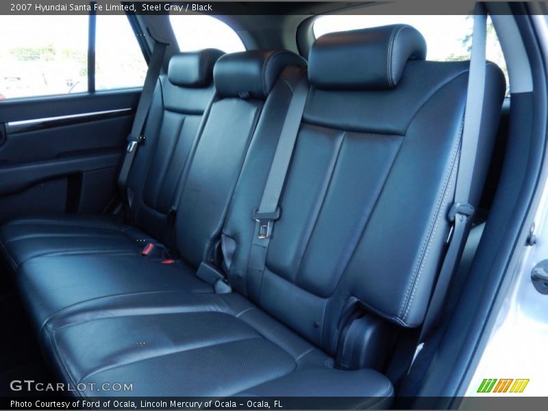 Steel Gray / Black 2007 Hyundai Santa Fe Limited