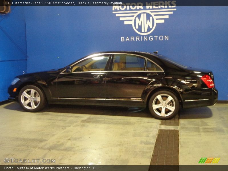 Black / Cashmere/Savanah 2011 Mercedes-Benz S 550 4Matic Sedan