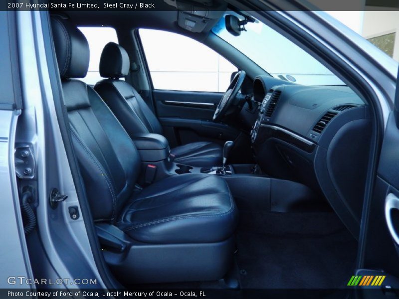 Steel Gray / Black 2007 Hyundai Santa Fe Limited