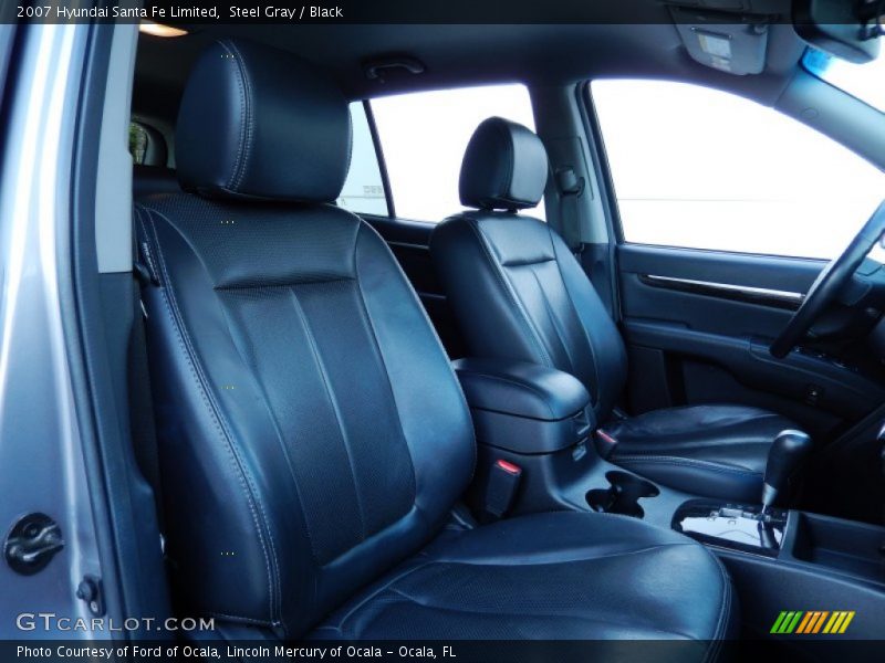 Steel Gray / Black 2007 Hyundai Santa Fe Limited