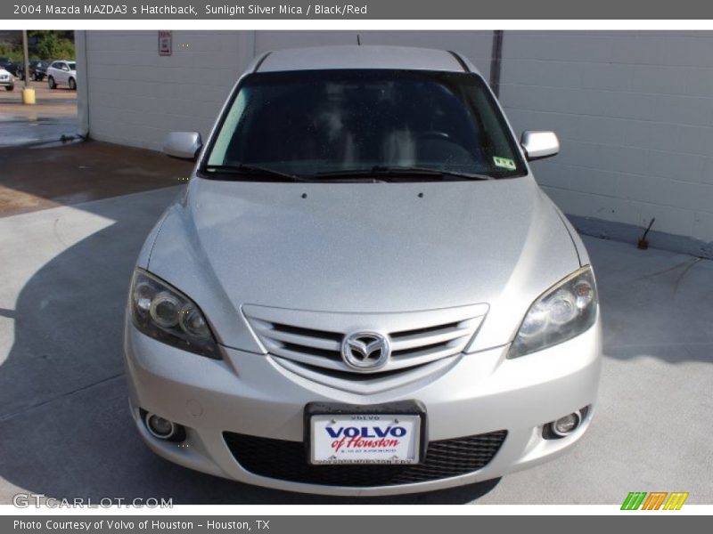 Sunlight Silver Mica / Black/Red 2004 Mazda MAZDA3 s Hatchback