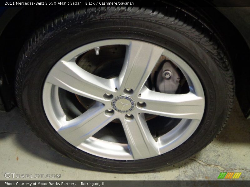 Black / Cashmere/Savanah 2011 Mercedes-Benz S 550 4Matic Sedan