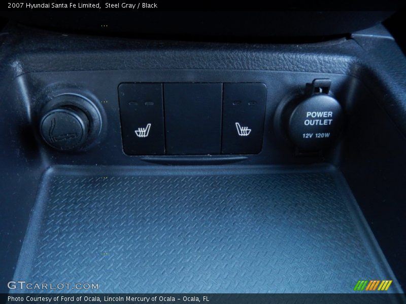 Steel Gray / Black 2007 Hyundai Santa Fe Limited