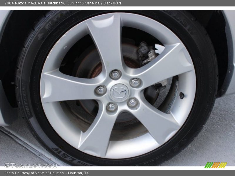 Sunlight Silver Mica / Black/Red 2004 Mazda MAZDA3 s Hatchback