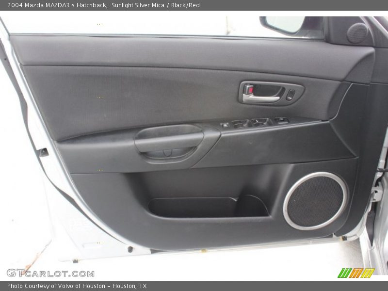 Sunlight Silver Mica / Black/Red 2004 Mazda MAZDA3 s Hatchback