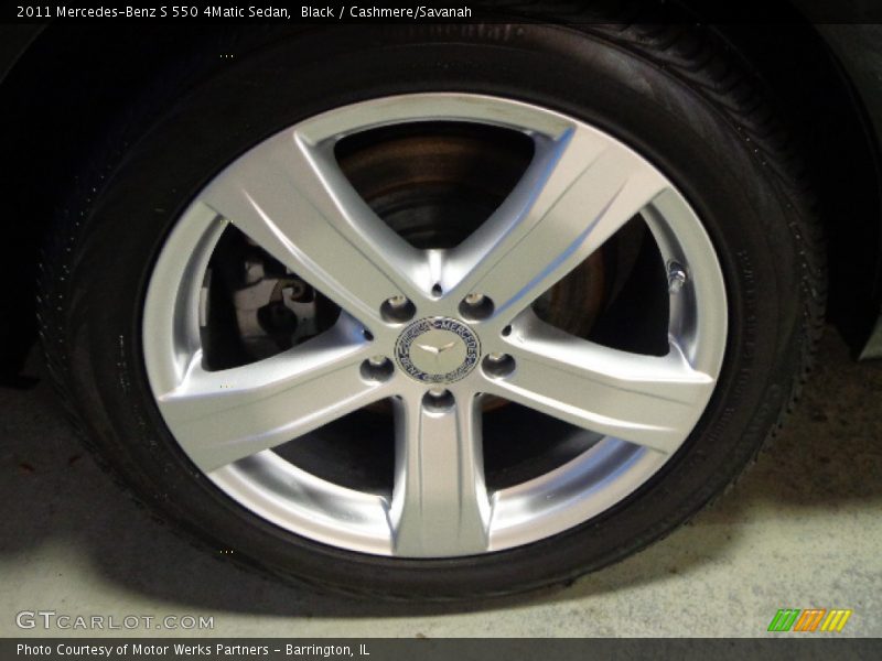Black / Cashmere/Savanah 2011 Mercedes-Benz S 550 4Matic Sedan