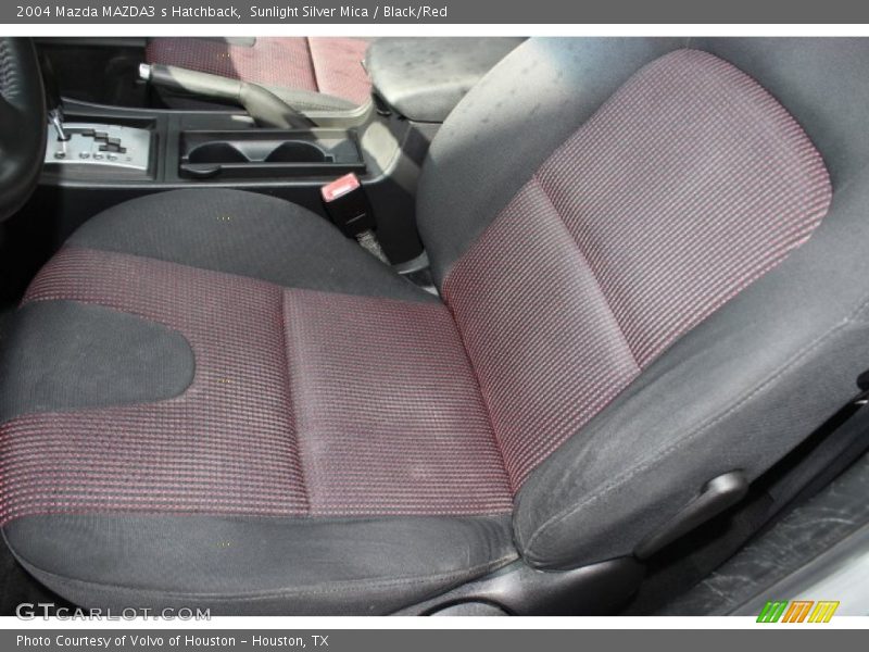 Sunlight Silver Mica / Black/Red 2004 Mazda MAZDA3 s Hatchback