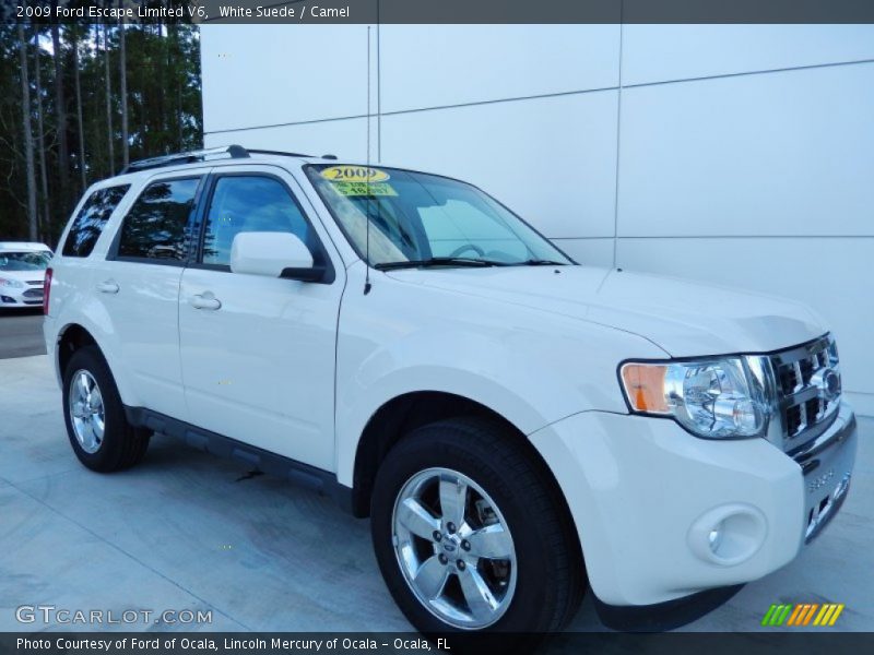 White Suede / Camel 2009 Ford Escape Limited V6