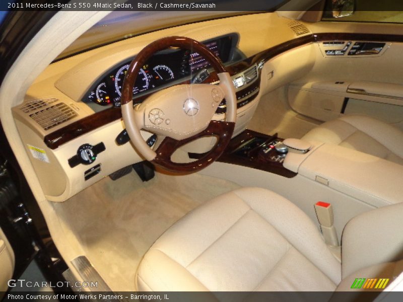Black / Cashmere/Savanah 2011 Mercedes-Benz S 550 4Matic Sedan