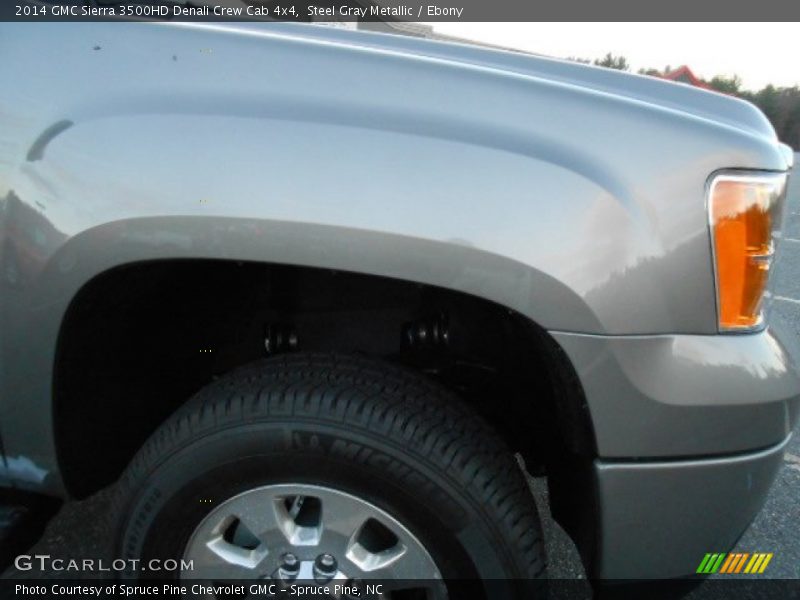 Steel Gray Metallic / Ebony 2014 GMC Sierra 3500HD Denali Crew Cab 4x4