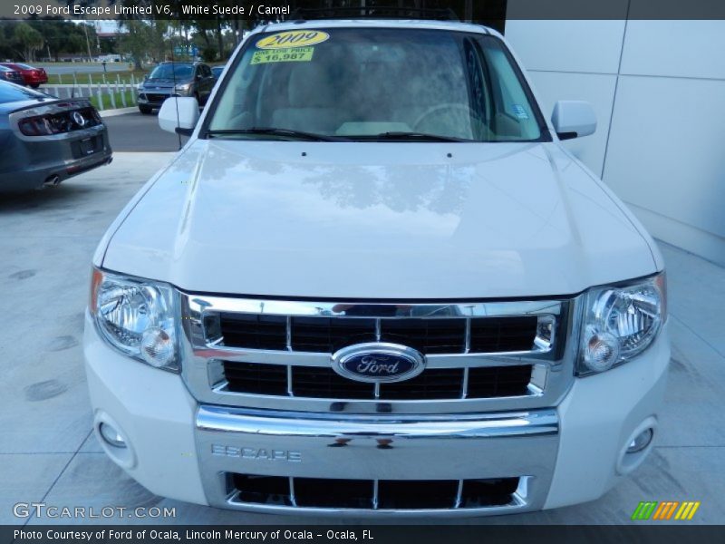 White Suede / Camel 2009 Ford Escape Limited V6