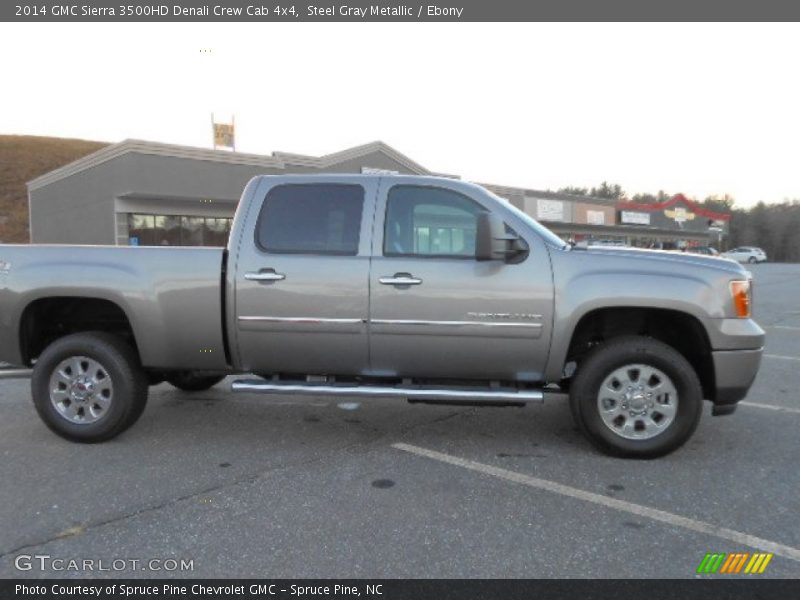 Steel Gray Metallic / Ebony 2014 GMC Sierra 3500HD Denali Crew Cab 4x4