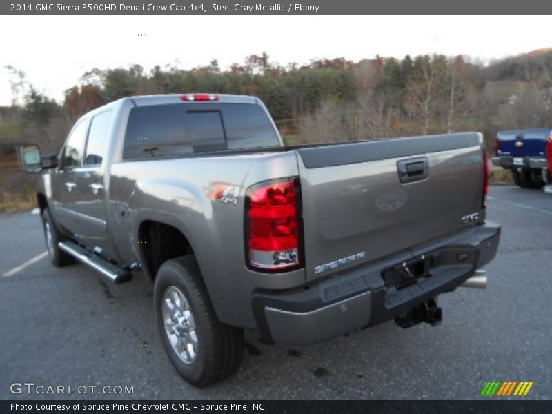 Steel Gray Metallic / Ebony 2014 GMC Sierra 3500HD Denali Crew Cab 4x4