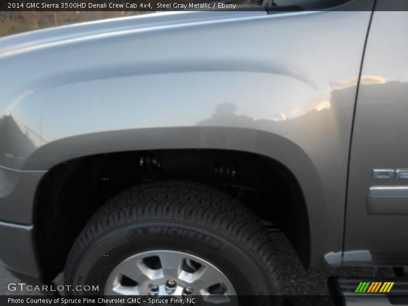 Steel Gray Metallic / Ebony 2014 GMC Sierra 3500HD Denali Crew Cab 4x4