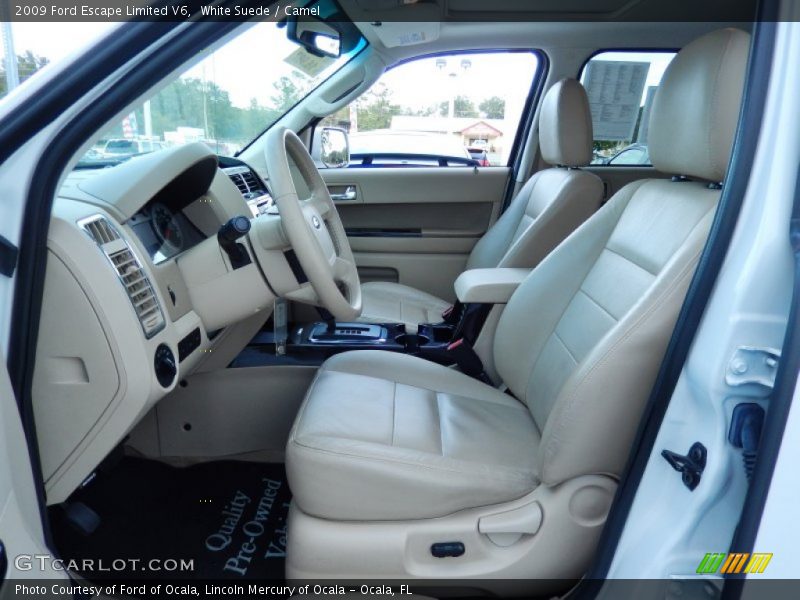 White Suede / Camel 2009 Ford Escape Limited V6