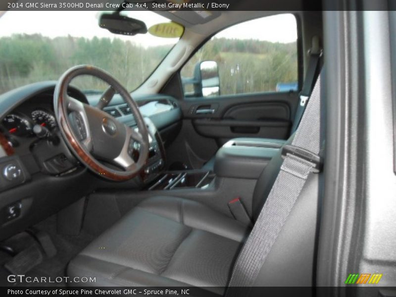 Steel Gray Metallic / Ebony 2014 GMC Sierra 3500HD Denali Crew Cab 4x4