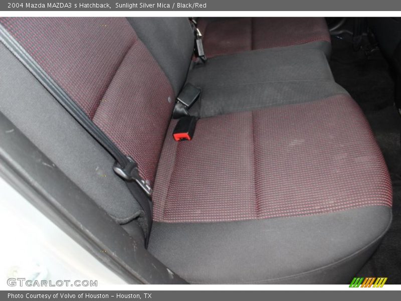 Sunlight Silver Mica / Black/Red 2004 Mazda MAZDA3 s Hatchback