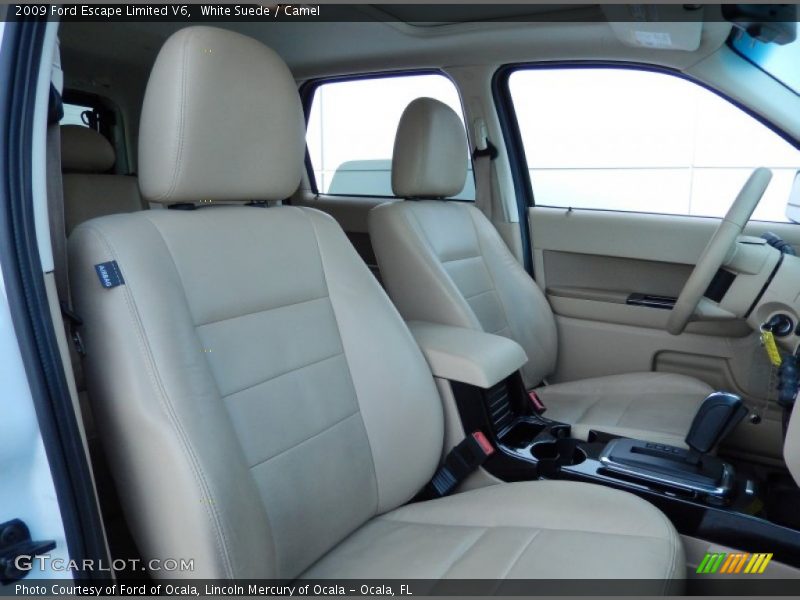 White Suede / Camel 2009 Ford Escape Limited V6