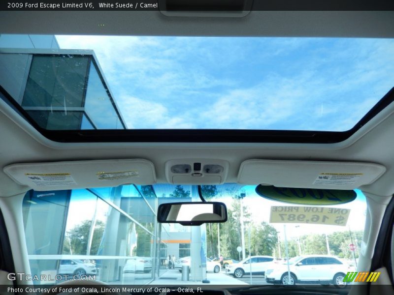 White Suede / Camel 2009 Ford Escape Limited V6