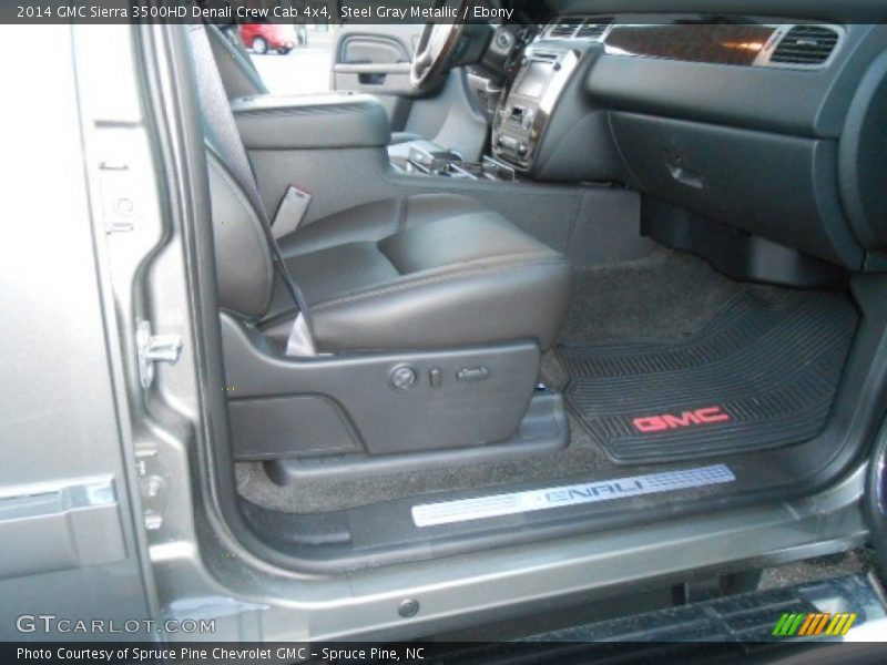 Steel Gray Metallic / Ebony 2014 GMC Sierra 3500HD Denali Crew Cab 4x4