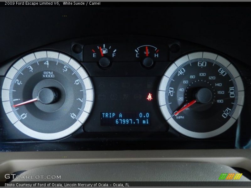 White Suede / Camel 2009 Ford Escape Limited V6