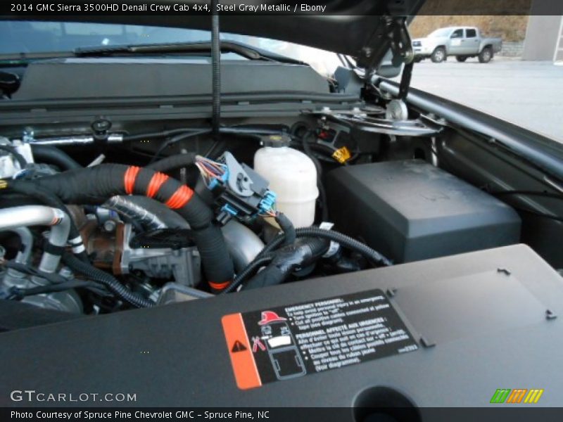 Steel Gray Metallic / Ebony 2014 GMC Sierra 3500HD Denali Crew Cab 4x4