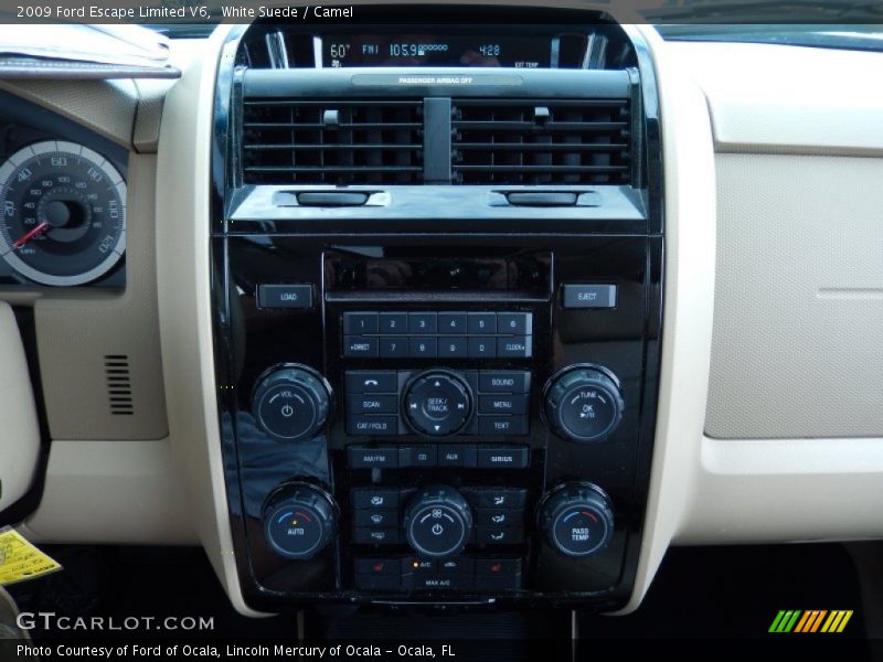 White Suede / Camel 2009 Ford Escape Limited V6