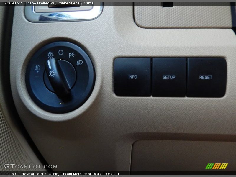 White Suede / Camel 2009 Ford Escape Limited V6