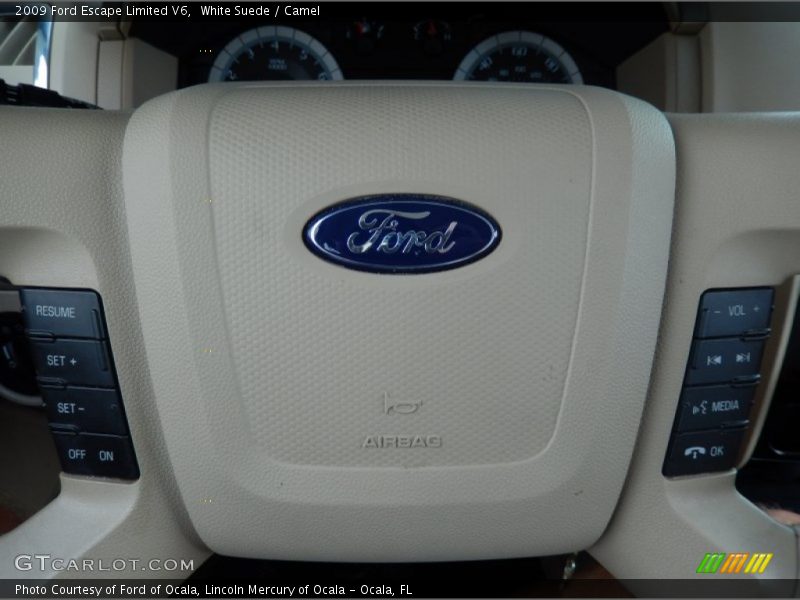 White Suede / Camel 2009 Ford Escape Limited V6