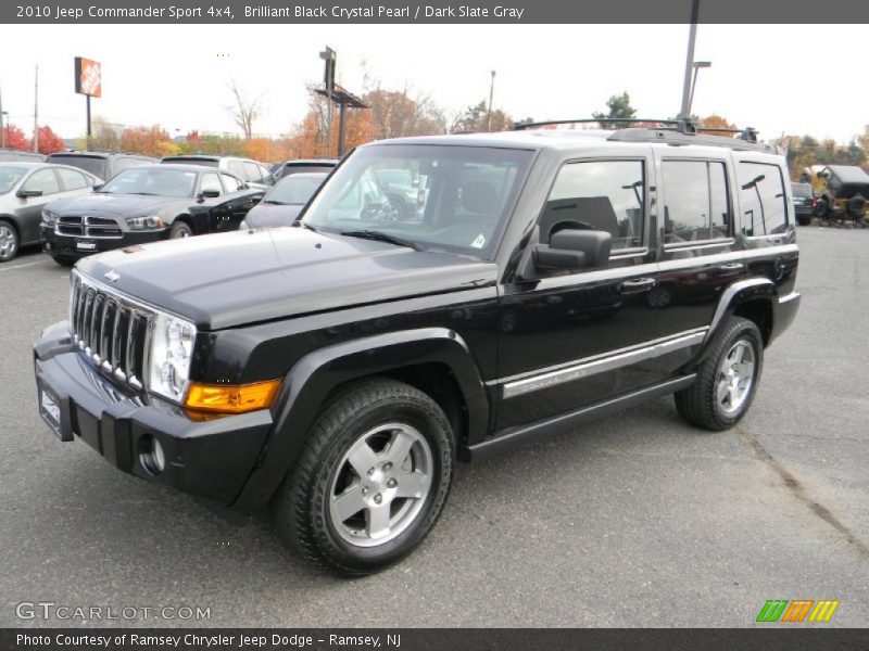Brilliant Black Crystal Pearl / Dark Slate Gray 2010 Jeep Commander Sport 4x4