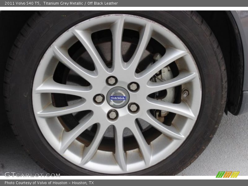 Titanium Grey Metallic / Off Black Leather 2011 Volvo S40 T5