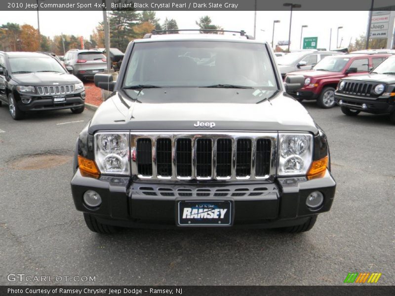 Brilliant Black Crystal Pearl / Dark Slate Gray 2010 Jeep Commander Sport 4x4