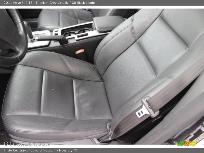 Titanium Grey Metallic / Off Black Leather 2011 Volvo S40 T5