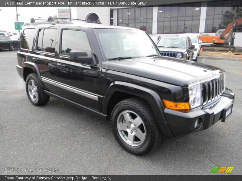 Brilliant Black Crystal Pearl / Dark Slate Gray 2010 Jeep Commander Sport 4x4