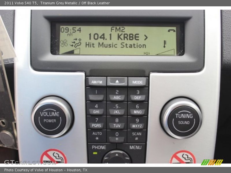 Titanium Grey Metallic / Off Black Leather 2011 Volvo S40 T5