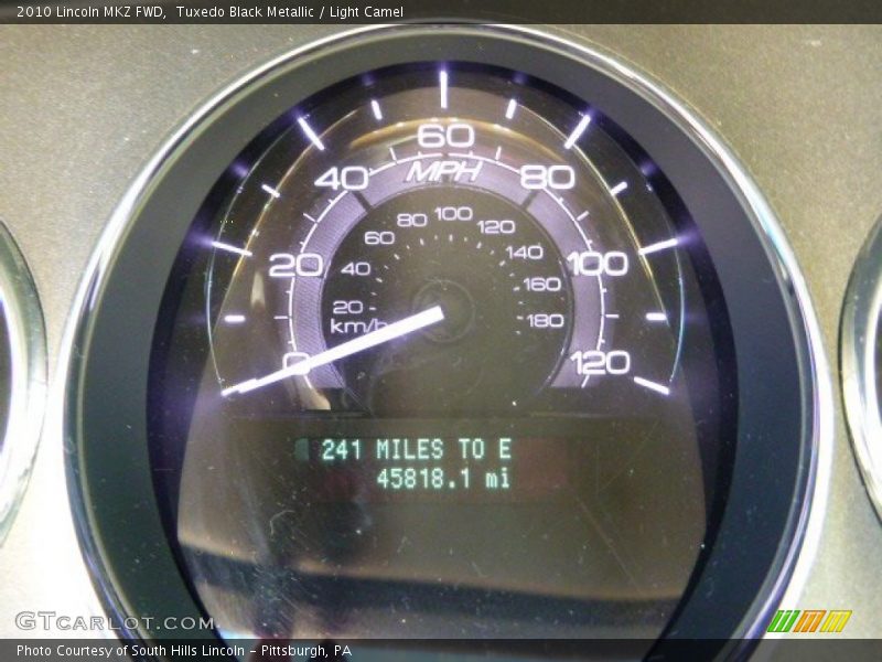 Tuxedo Black Metallic / Light Camel 2010 Lincoln MKZ FWD
