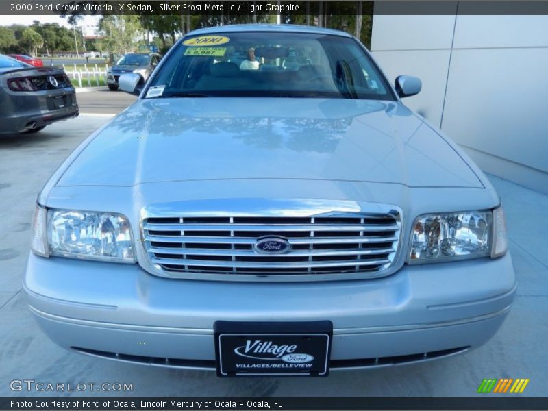 Silver Frost Metallic / Light Graphite 2000 Ford Crown Victoria LX Sedan