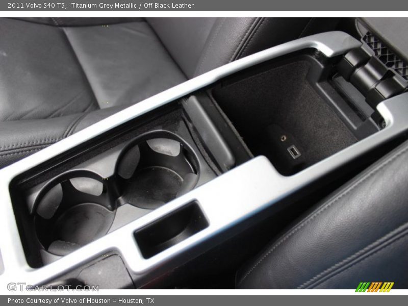 Titanium Grey Metallic / Off Black Leather 2011 Volvo S40 T5