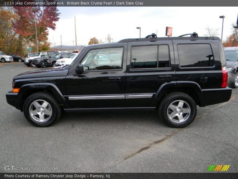 Brilliant Black Crystal Pearl / Dark Slate Gray 2010 Jeep Commander Sport 4x4