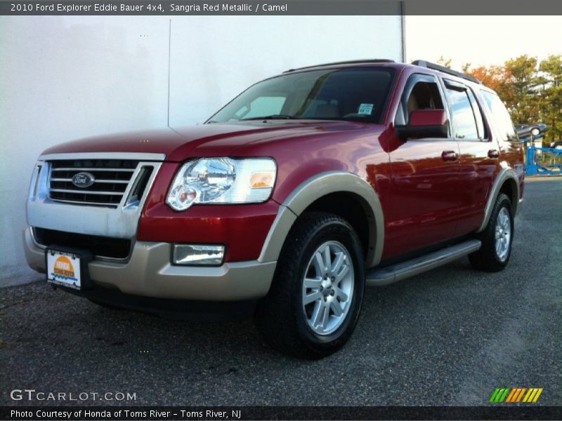 Sangria Red Metallic / Camel 2010 Ford Explorer Eddie Bauer 4x4
