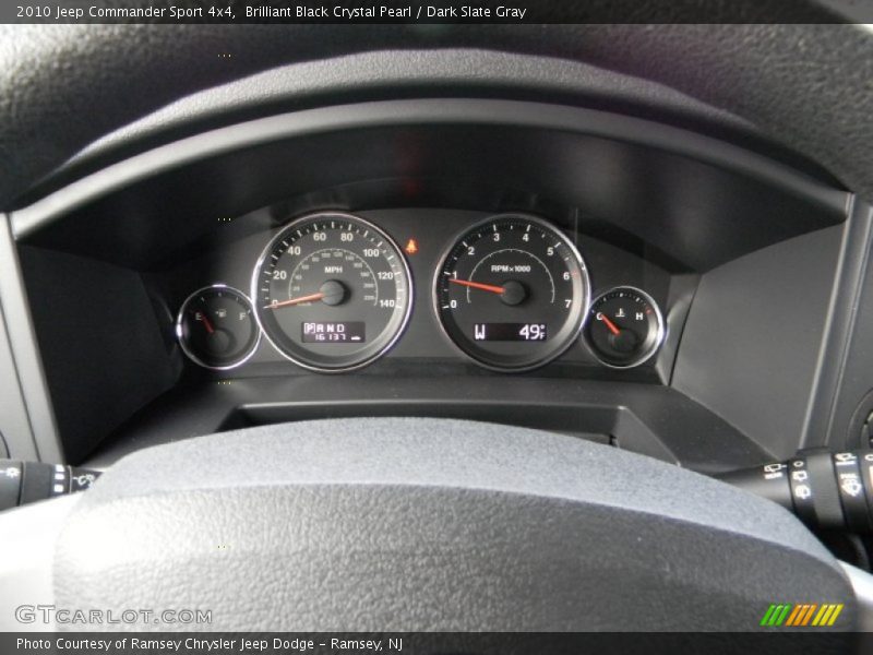 Brilliant Black Crystal Pearl / Dark Slate Gray 2010 Jeep Commander Sport 4x4