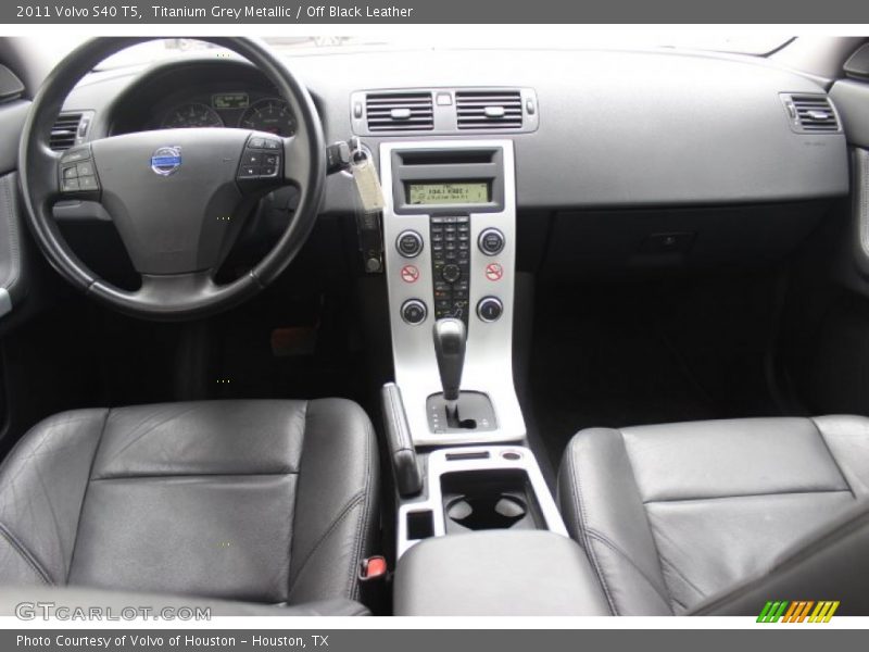Titanium Grey Metallic / Off Black Leather 2011 Volvo S40 T5